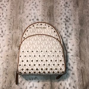 MK off white backpack purse